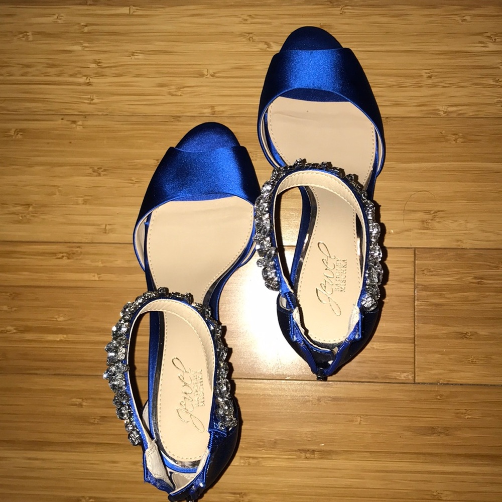 Royal blue Badgley Mischka heels